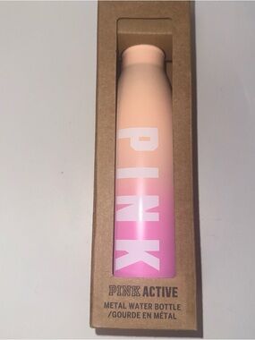 PINK Victoria's Secret Ombre Pink Insulated Metal Water Bottle